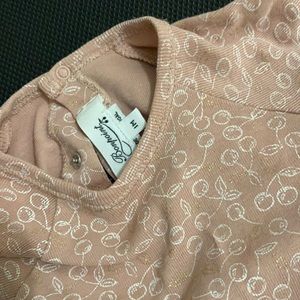 Bonpoint metallic cherry onesie